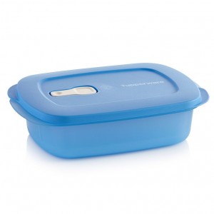 Tupperware Crystalwave Plus 4-cup/1 L Rectangular Cobalt Lunch and Snacks | 72341CBGL