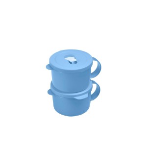 Tupperware Crystalwave Plus Soup Mugs Deep Blue Versatile Storage | 54096CLWQ