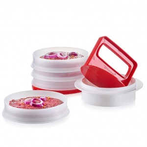 Tupperware Hamburger Press & Keepers Set Freezer Storage | 57829XEGT
