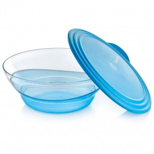 Tupperware Sheerly Elegant Large Bowl Azure Serveware | 50841CGFS